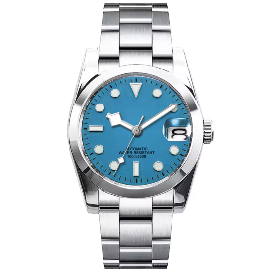 Corgeut 36mm/39mm Luxury Men Watch OEM Custom NH35 Automatic Sapphire Glass 100M Waterproof  Snowflake Hands Glidelock